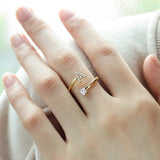 Adjustable Initial Letter Ring