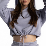 2-Piece Cropped Hoodie and Sweatpants Set