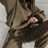 Hoodie and Cargo Sweatpants Set