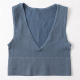 Sporty Workout Top Gray Blue