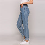 Basic Boyfriend Jeans Light Blue