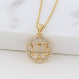 Astrology Sign Necklace Libra