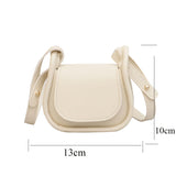 Faux Leather Mini Bag White