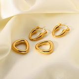 Gold Hoop Drop Earrings