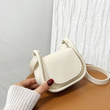 Faux Leather Mini Bag White