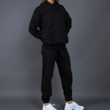 2-Piece Basic Hoodie and Sweatpants Set