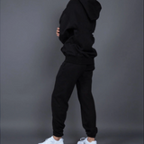 2-Piece Basic Hoodie and Sweatpants Set