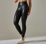 High Waist Faux Leather Leggings