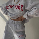 New York Pullover Sweatshirt and Sweatpants Set