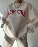 New York Pullover Sweatshirt and Sweatpants Set