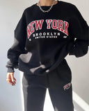 New York Pullover Sweatshirt and Sweatpants Set