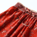 Printed Bohemian Skirt Red