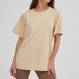 Cotton Soft Basic T-Shirt Tan