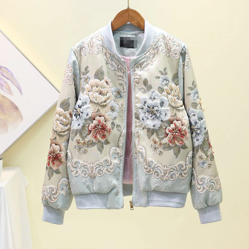 Jacquard Bomber Blue