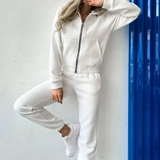 2-Piece Zipper Tracksuit Sweatsuit Set