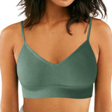 Seamless Workout Bralette Green