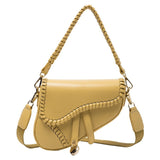 Slung Saddle Shoulder Bag Yellow