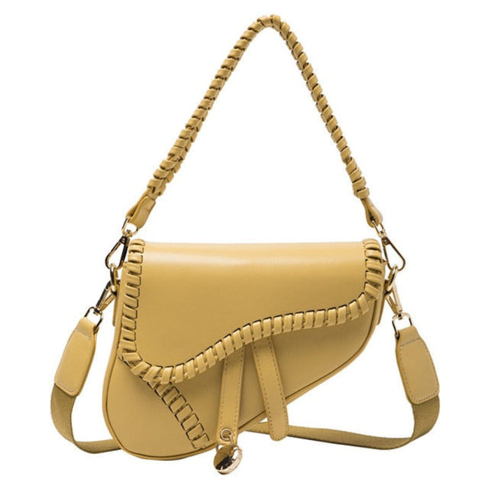 Slung Saddle Shoulder Bag Yellow