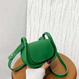 Faux Leather Mini Bag Green